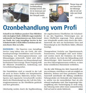 Ozonbehandlung